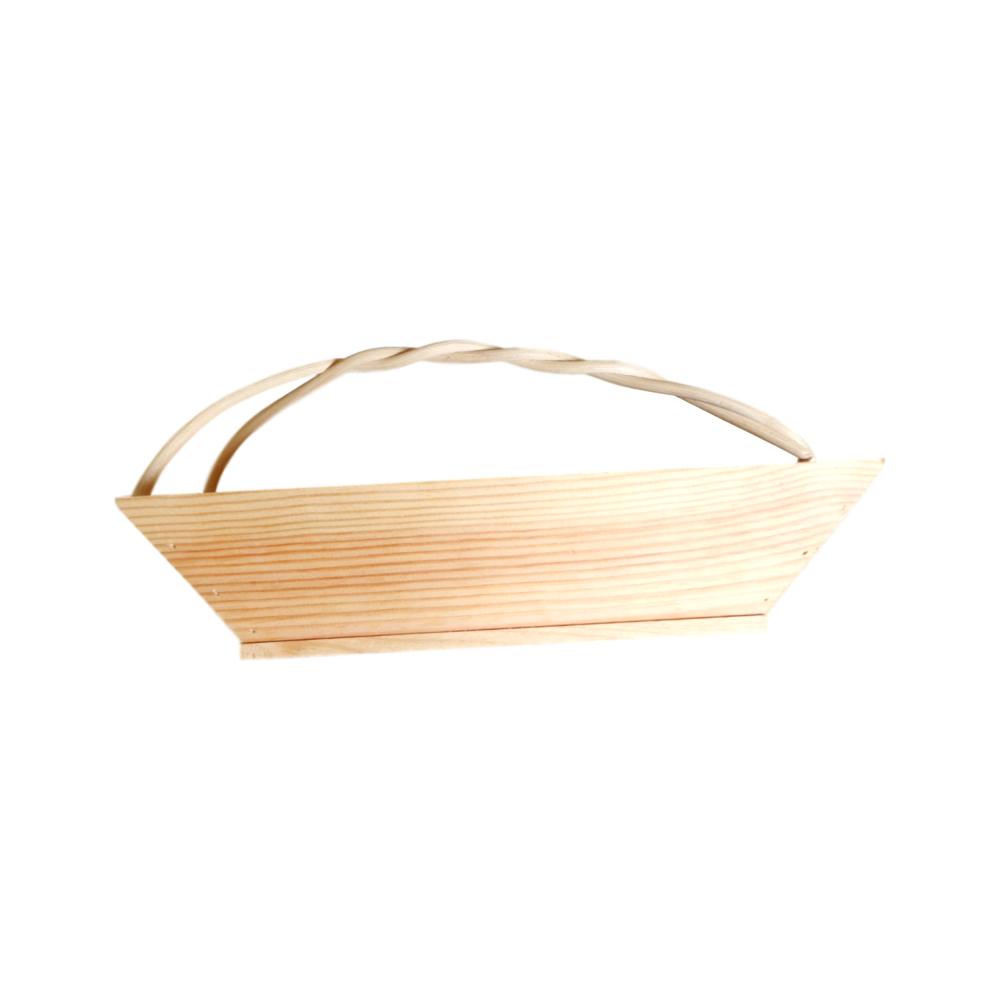 Porte bouteille en bois Artémio - Rectangulaire - 30 x 13,5 x 14 cm - Naturel - 1 pièce