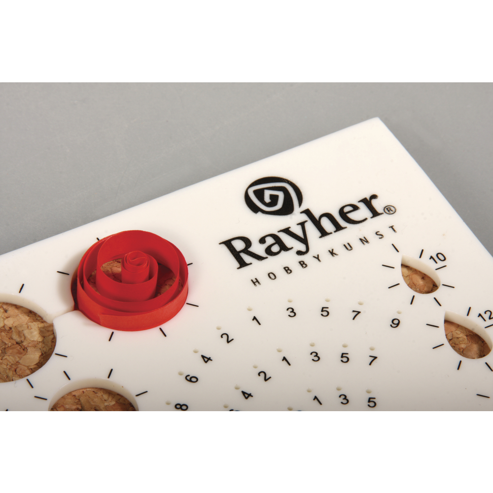 Quilling Gabarit avec plaque de liège - Rayher - 210 x 150 x 8 mm - Différentes formes avec aiguilles - 1 kit