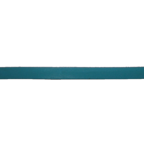 Lanière de cuir plate - 10 x 2 mm x 50 cm - Bleu