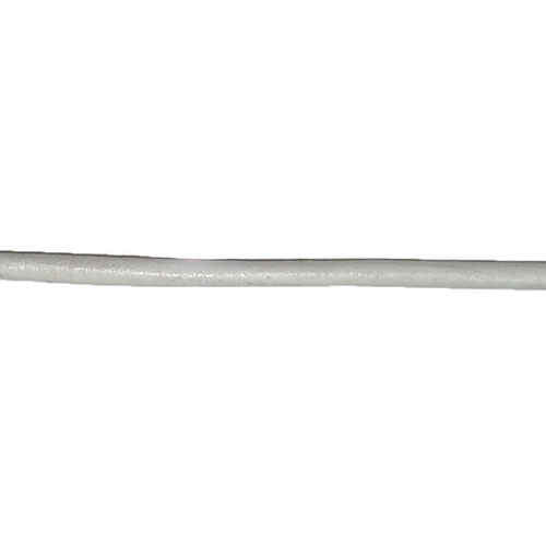 Lanière de cuir - 4 mm x 50 cm - Blanc