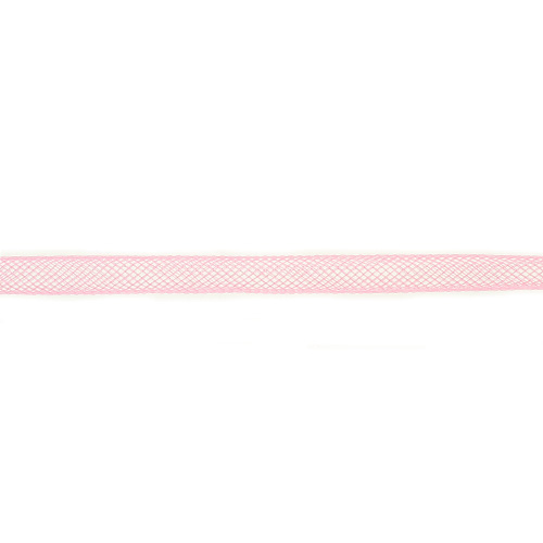 Tube en résille - 8 mm - Rose - 2 mètres