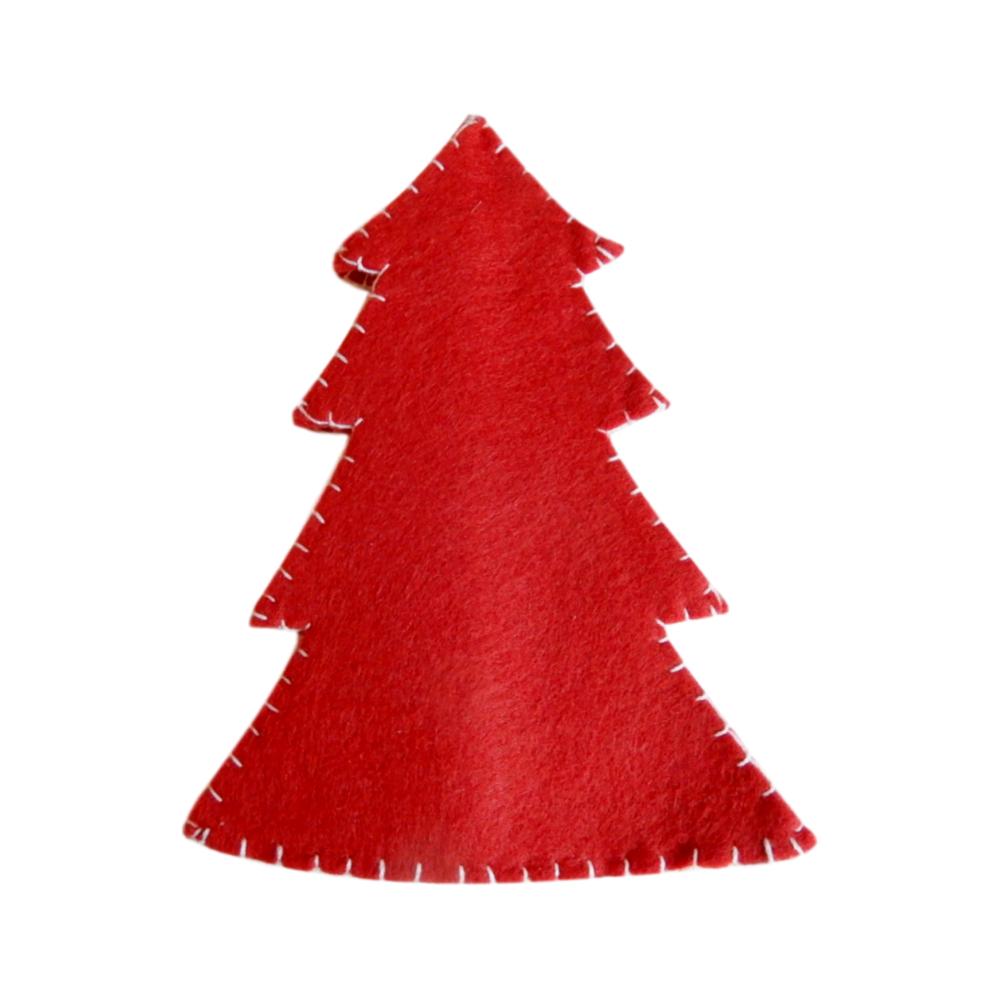 Sapin en feutrine Rouge