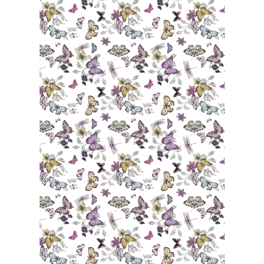 Déco mâché Multi Butterflies Pastels