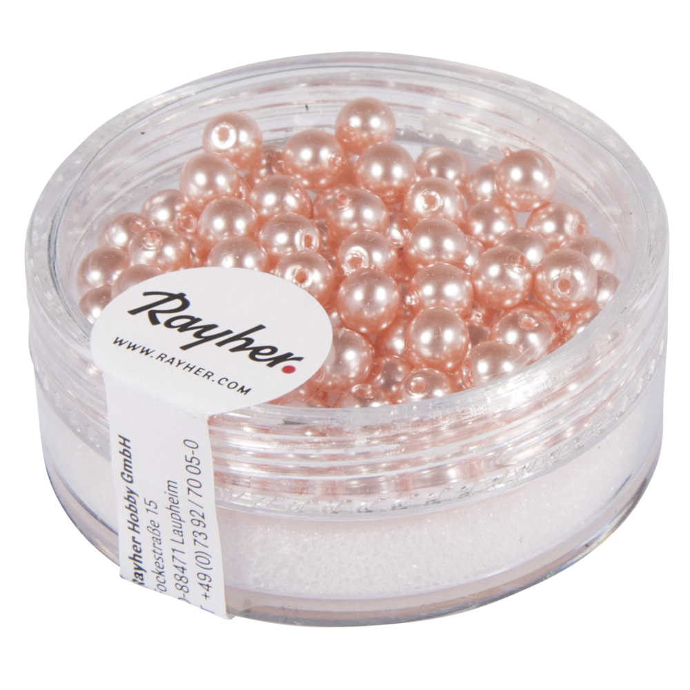 Boule Renaissance 4 mm Rose coquille