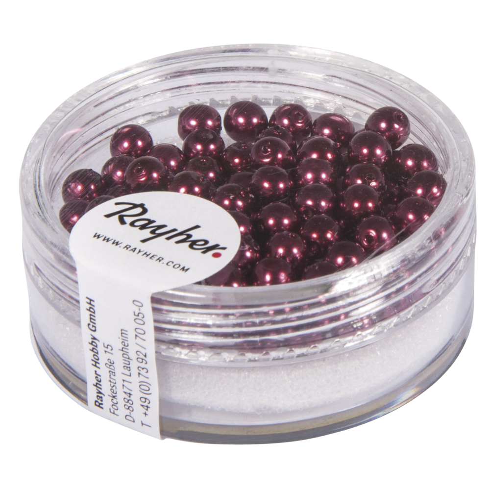 Boule Renaissance 4 mm Bordeaux