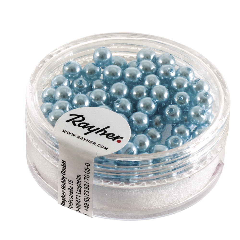 Boule Renaissance 4 mm Bleu clair