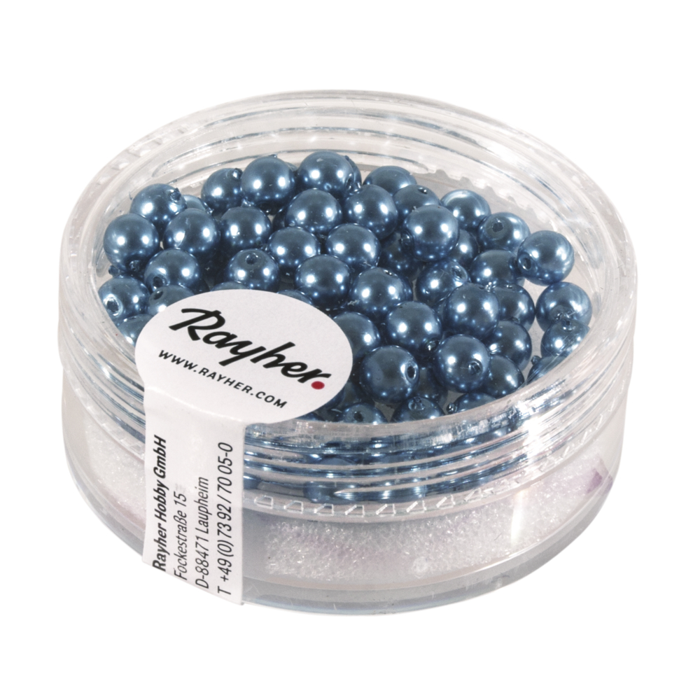 Boule Renaissance 4 mm Bleu azur