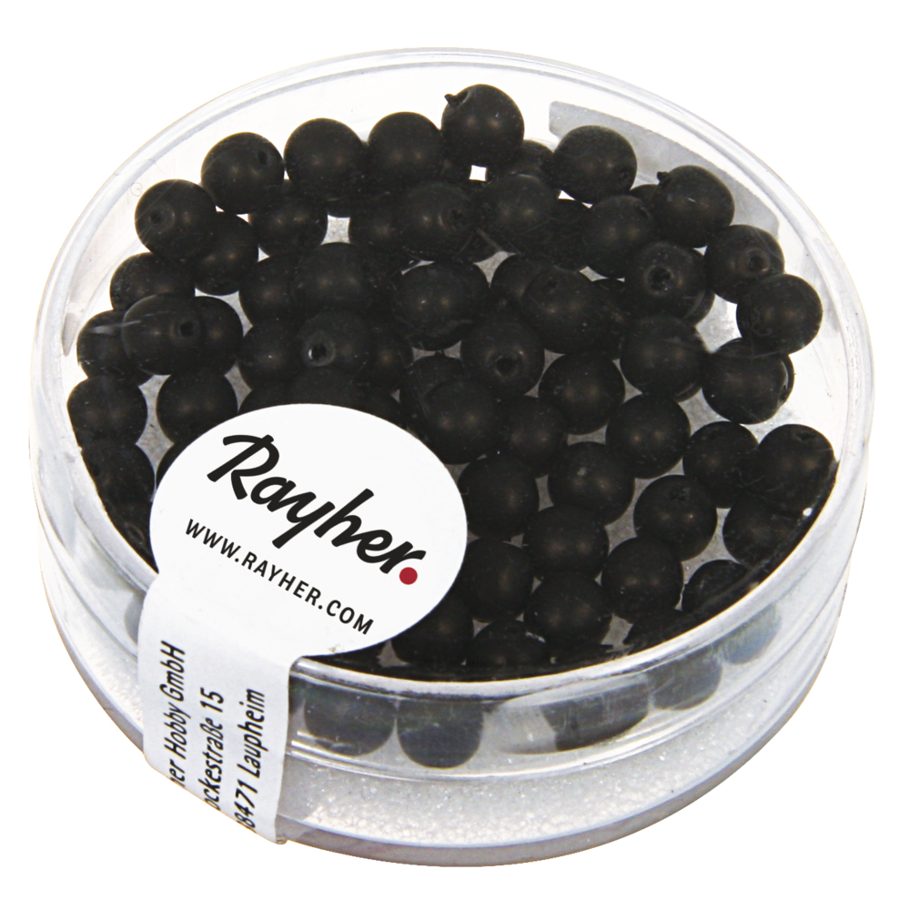 Boule Renaissance 4 mm Opale noire