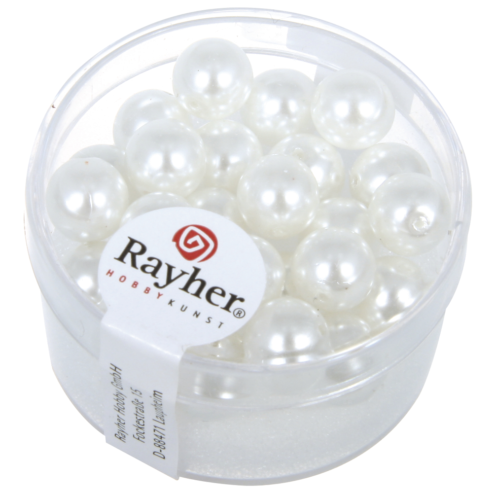 Boule Renaissance 8 mm Blanc neige