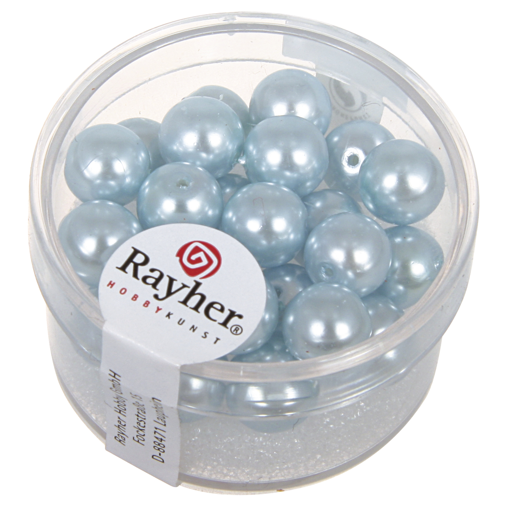 Boule Renaissance 8 mm Bleu clair