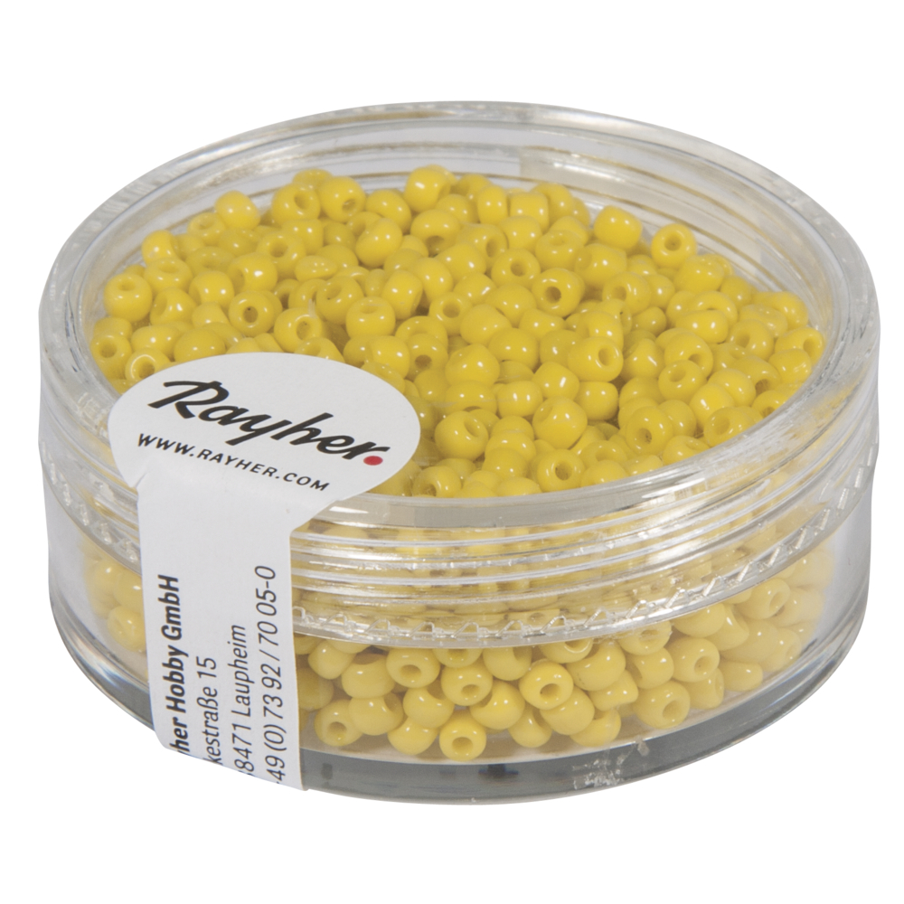 Rocailles 2 mm Jaune