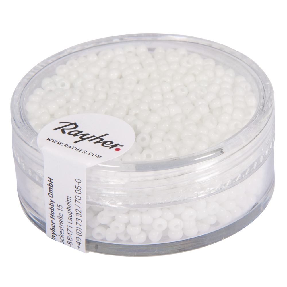 Rocailles 2 mm Blanc