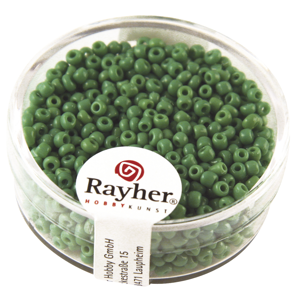 Rocailles 2 mm Vert moyen