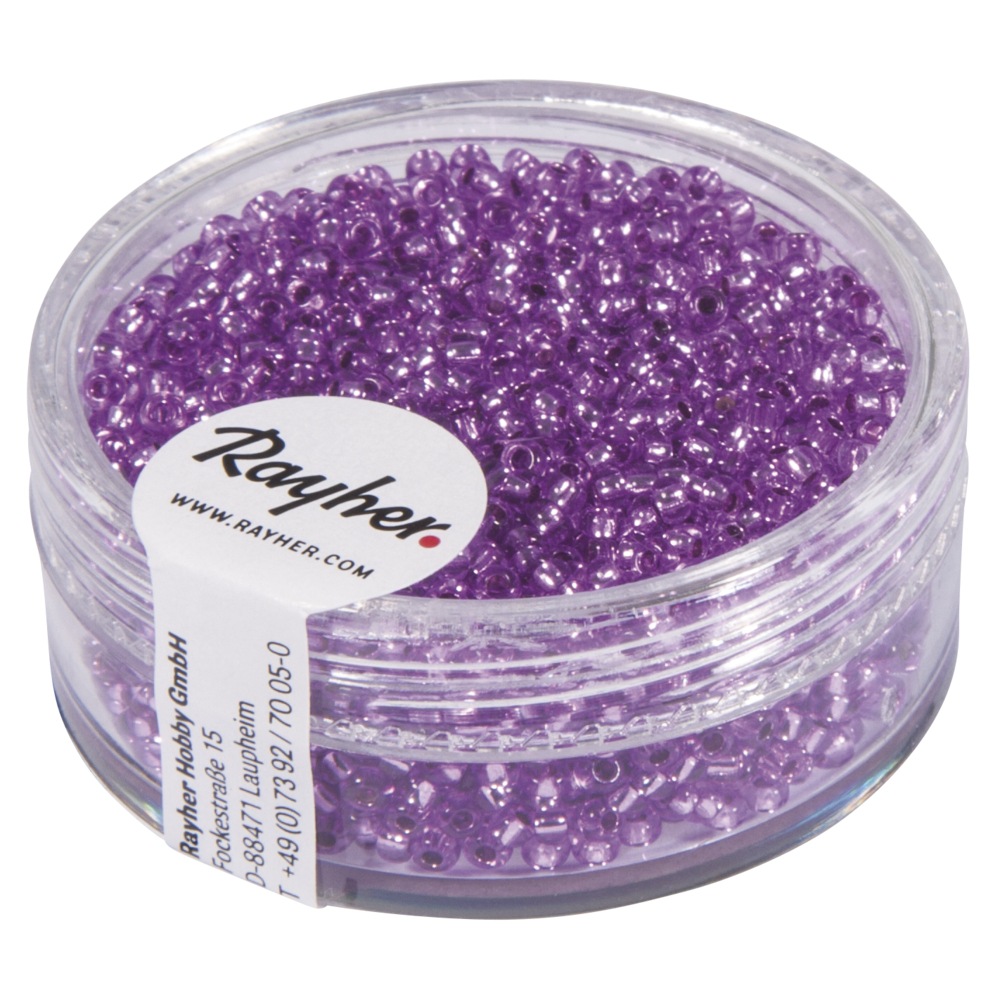 Rocailles 2 mm Lilas