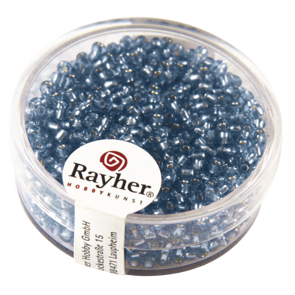 Rocailles 2 mm Bleu clair