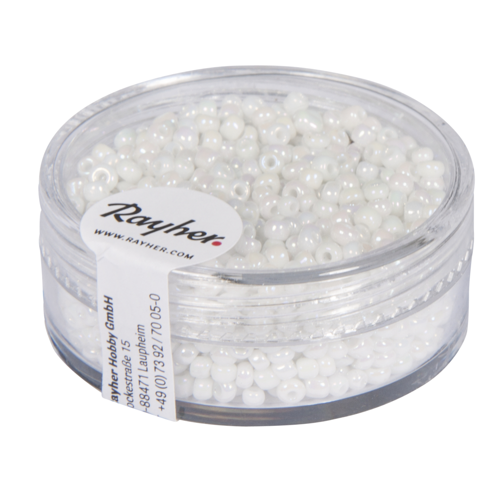 Rocailles 2 mm Blanc