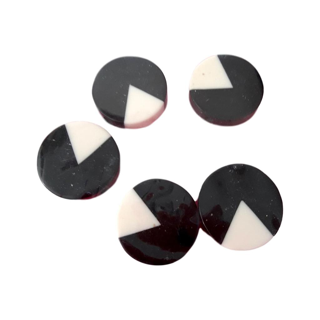 Rond 22 mm Noir et blanc