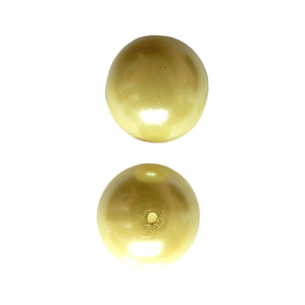 Boule 18 mm Nacré jaune