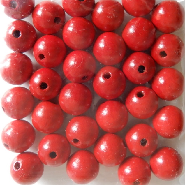 Boule 12 mm Rouge