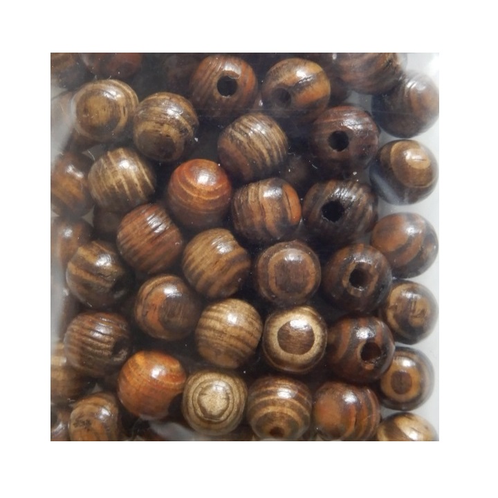 Boule 8 mm Brun antique