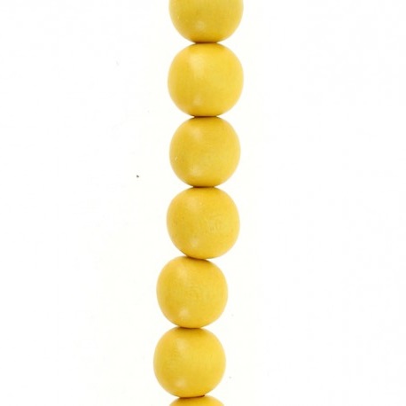 Boule 15 mm Jaune paille