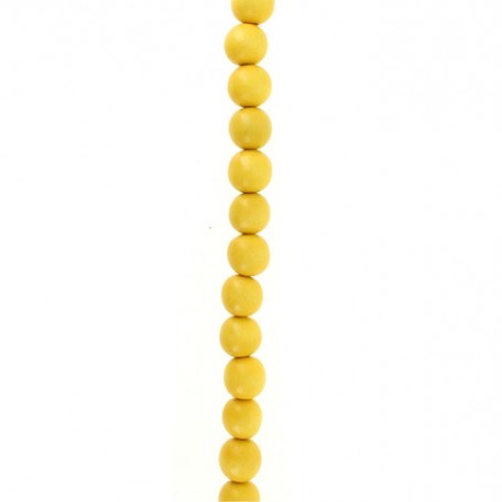 Boule 6 mm Jaune paille