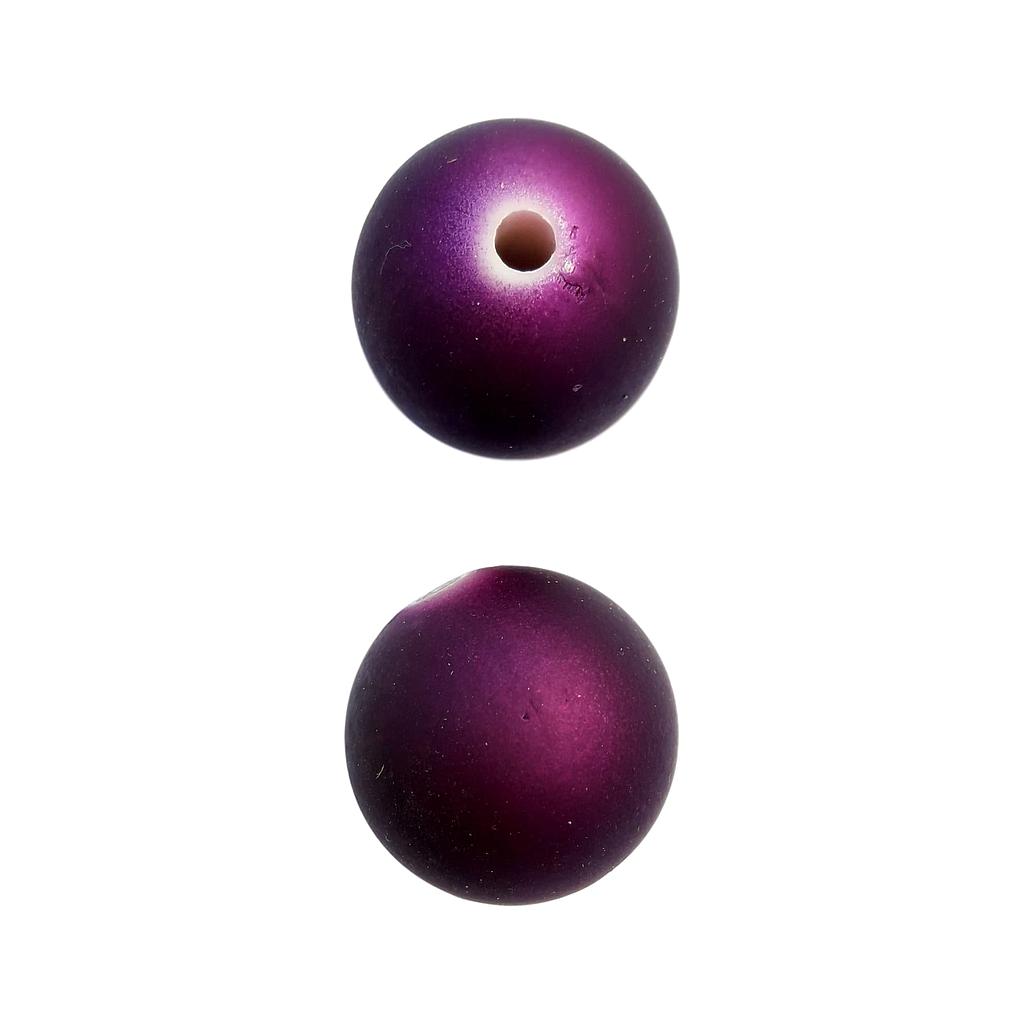 Boule 25 mm Satin violet
