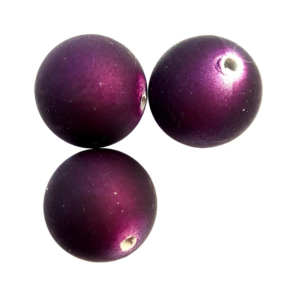 Boule 18 mm Satin violet