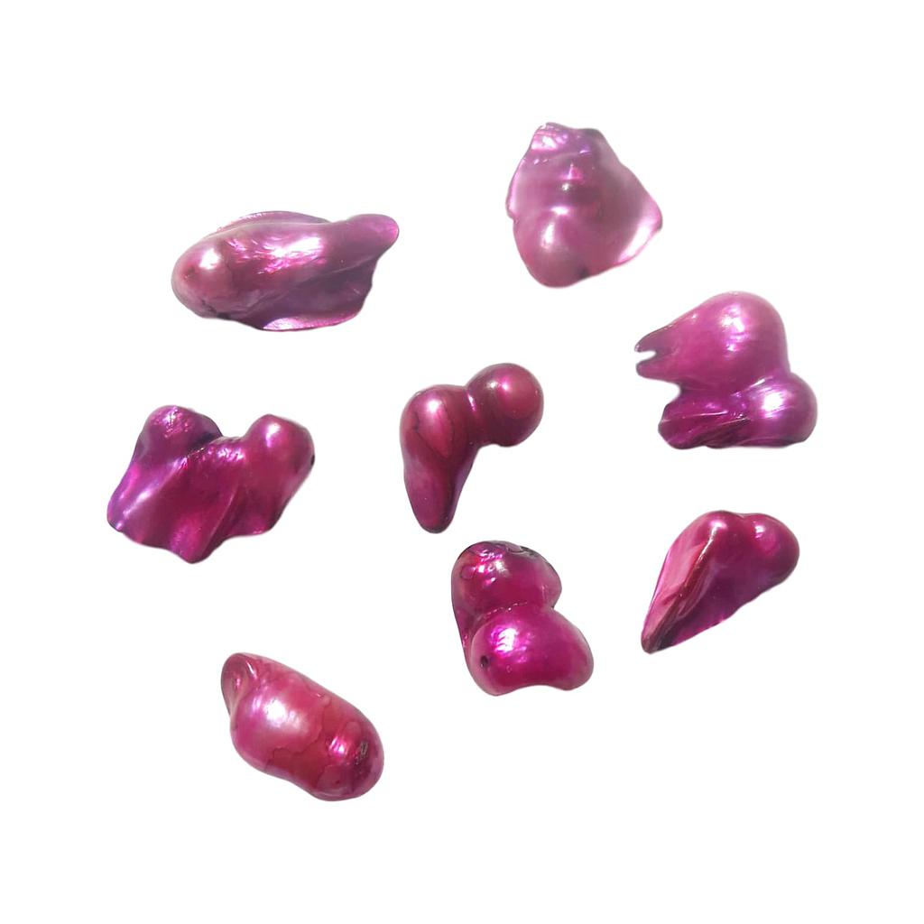 Perle d'eau douce 20 mm Fuchsia