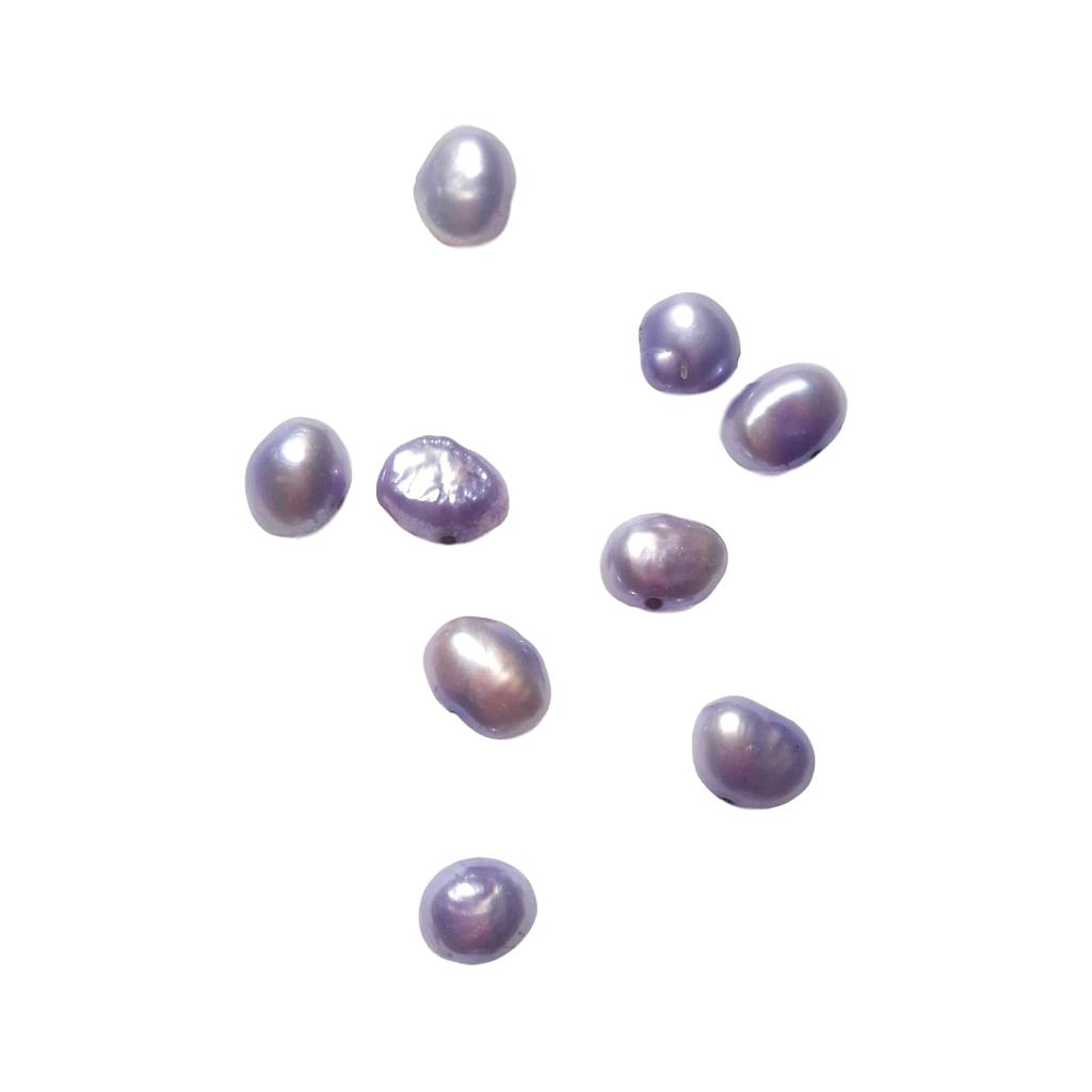 Perle d'eau douce 8 mm Mauve