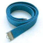 Lanière en daim avec attaches - 1 x 39 cm - Turquoise