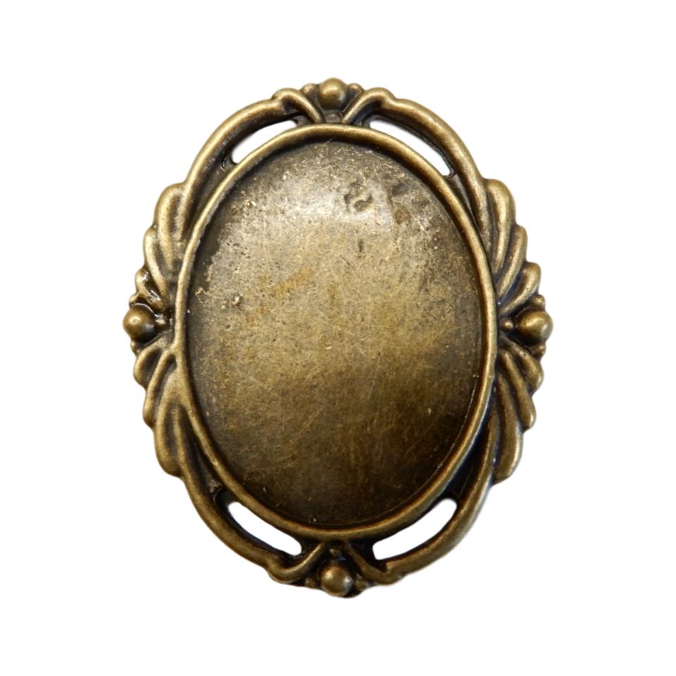 Cadre ovale Bronze