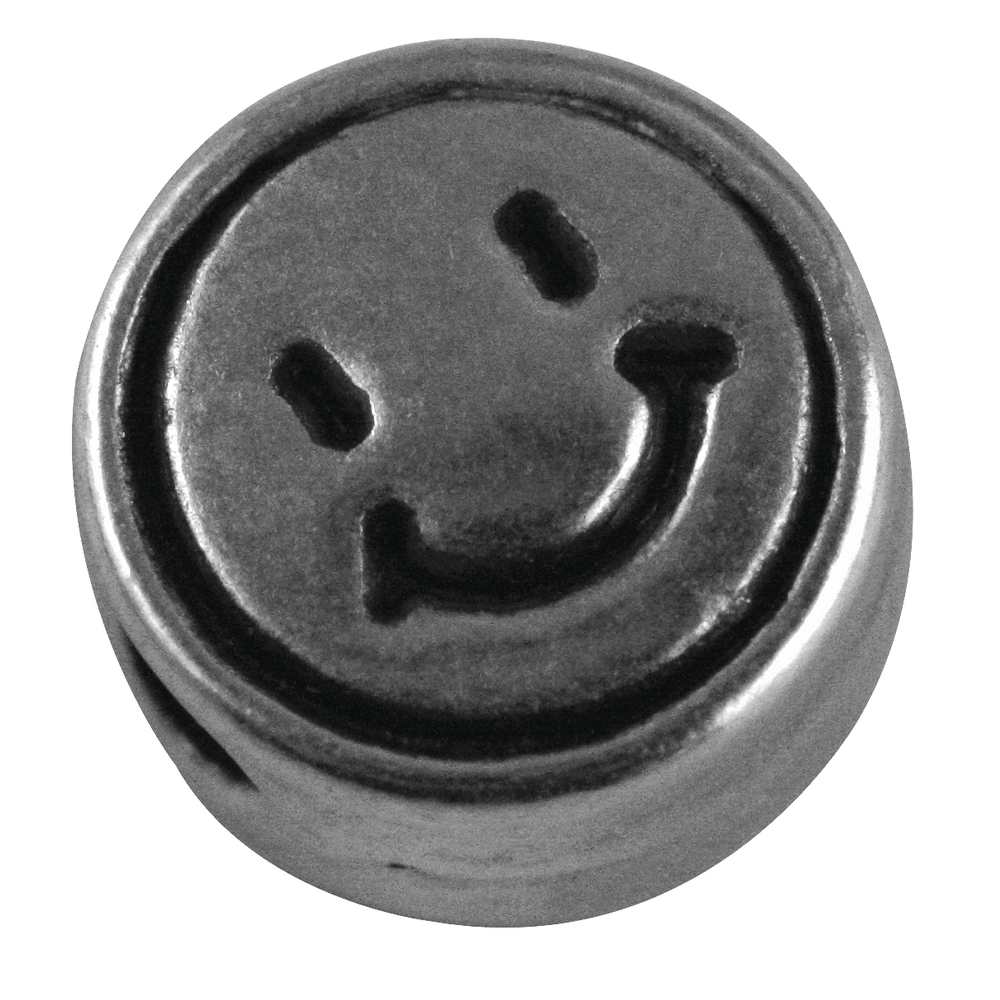 Perle Smiley 7 mm Argent