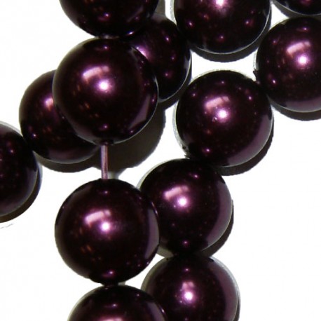 Boule 12 mm Aubergine