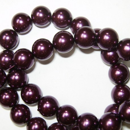 Boule 10 mm Aubergine