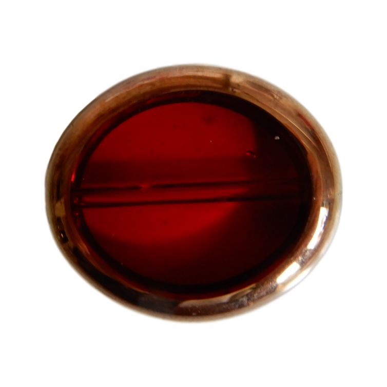 Ovale plat 23 mm Bordeaux