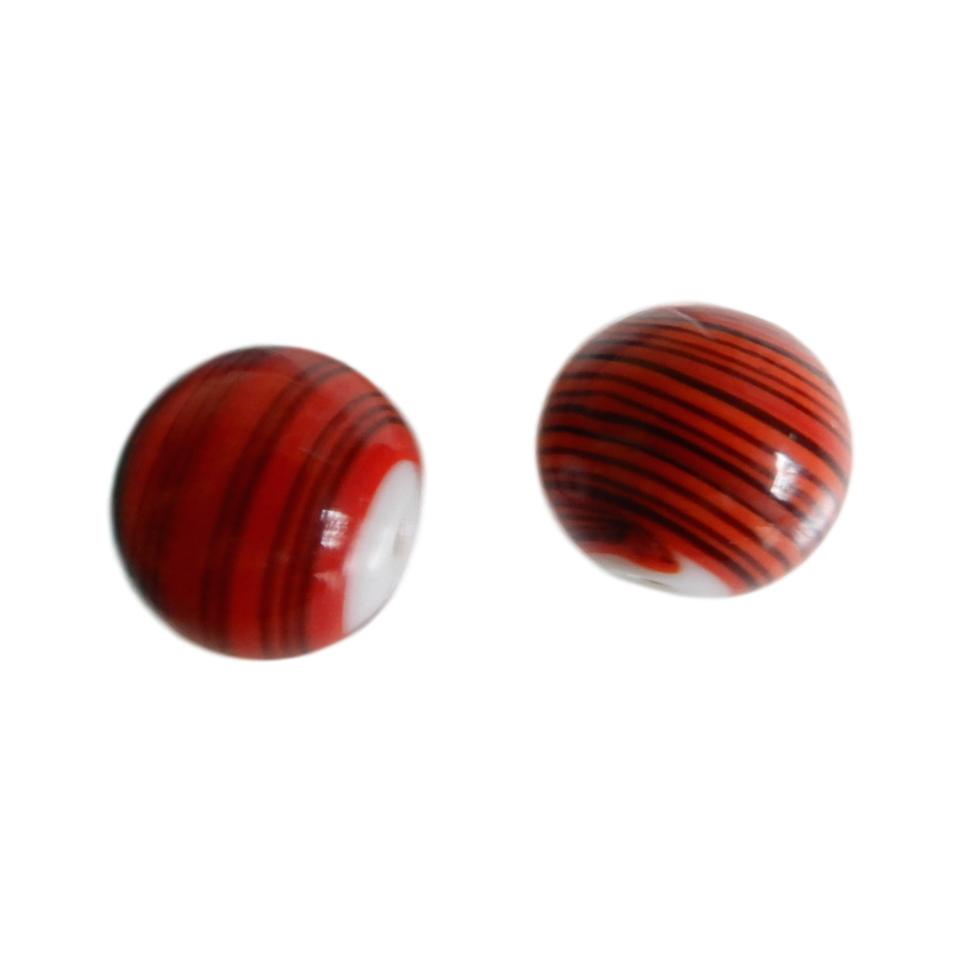 Boule 12 mm Rouge