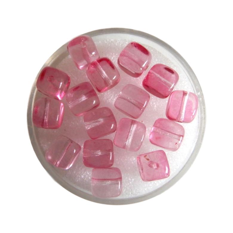 Cube 6 mm Rose