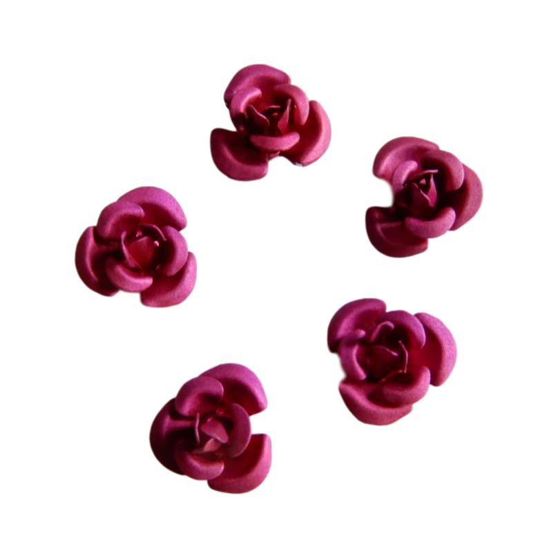 Fleur 8 mm Satin pourpre