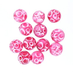 Boule 12 mm Fuchsia