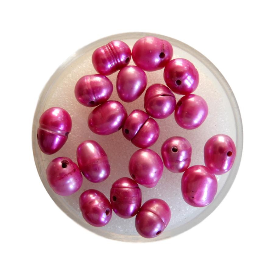 Perle d'eau douce 8 mm Violet rosé