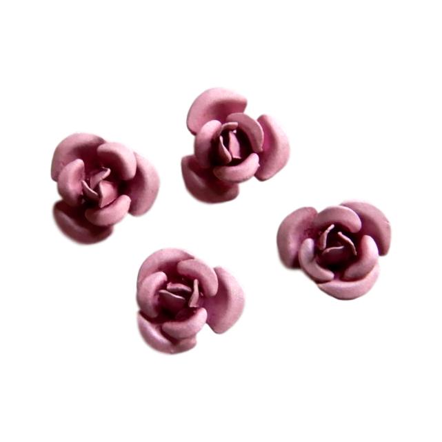 Fleur 8 mm Satin vieux rose