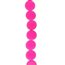 Rond plat 15 mm Fuchsia