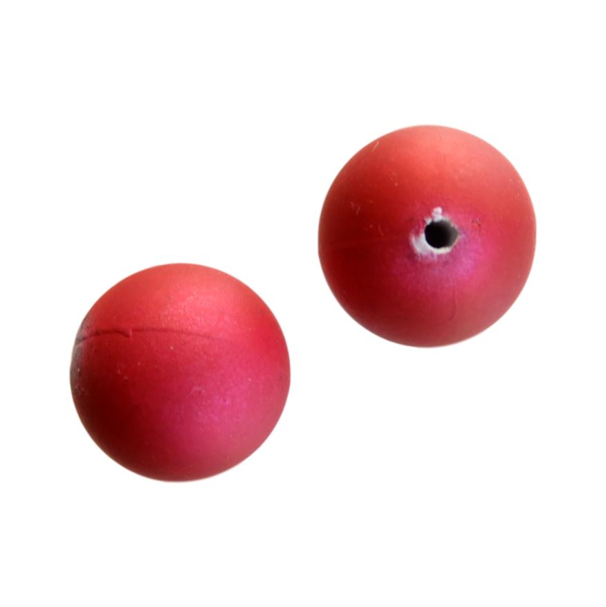 Boule 18 mm Satin fuchsia