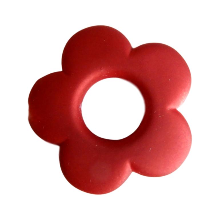 Fleur 34 mm Satin rouge