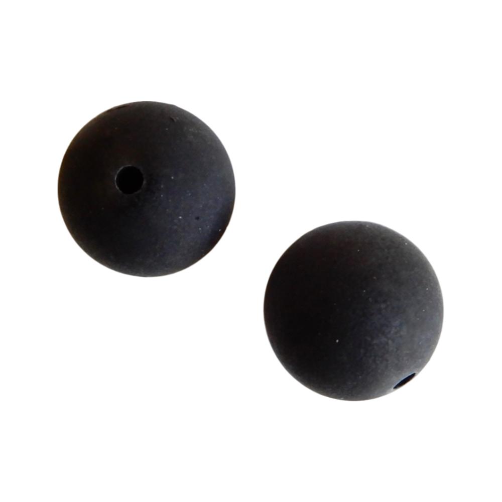 Boule 18 mm Satin noir