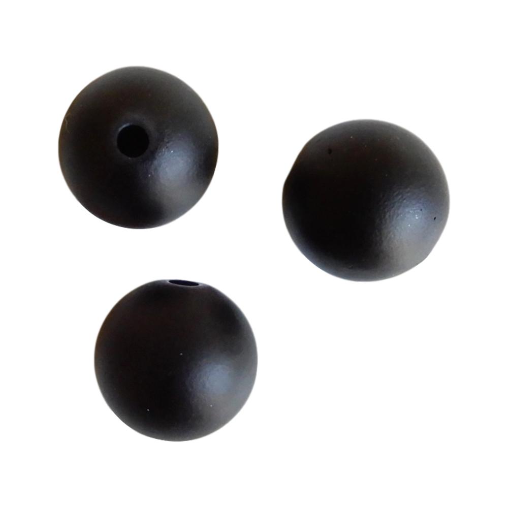 Boule 14 mm Satin noir