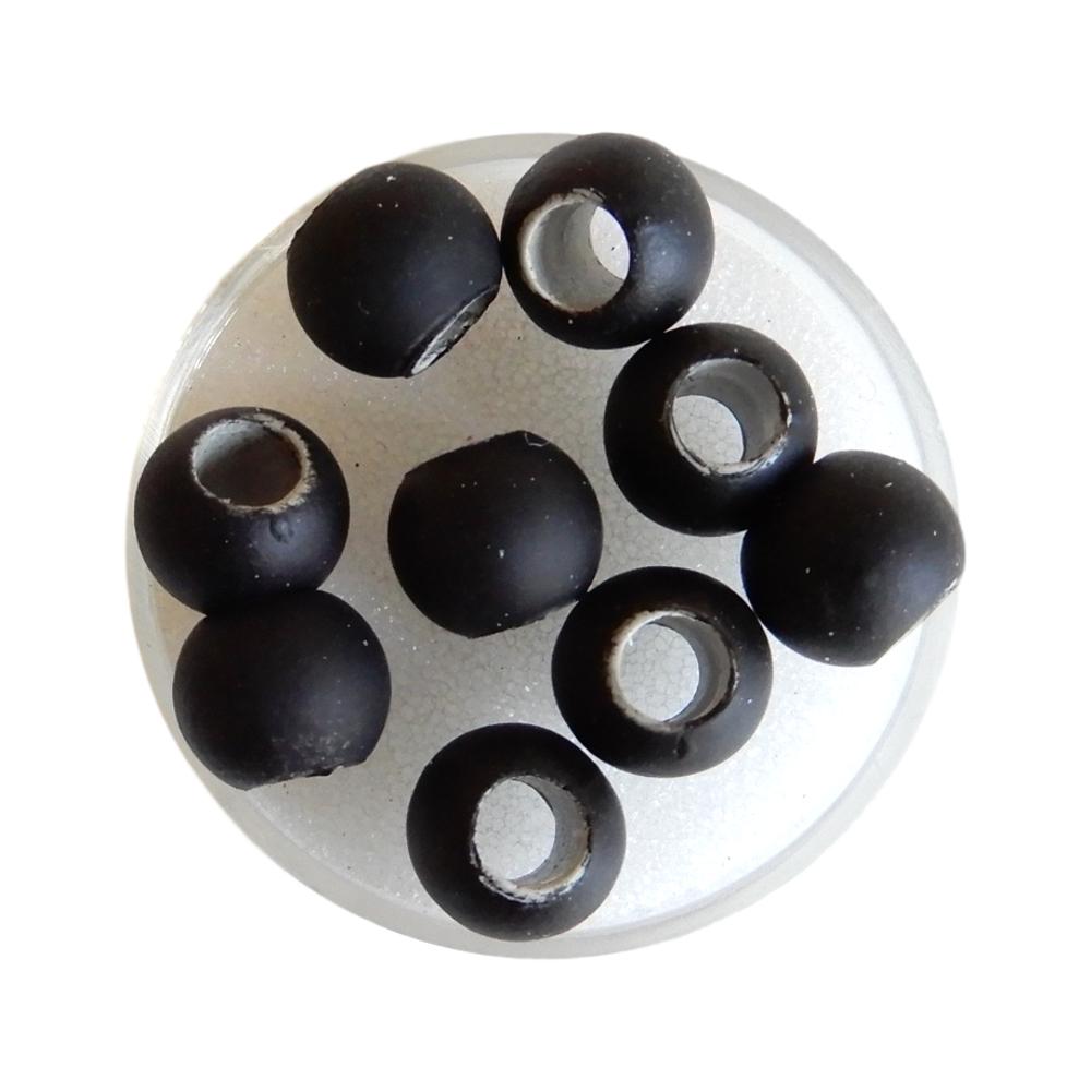 Boule 10 mm Satin noir