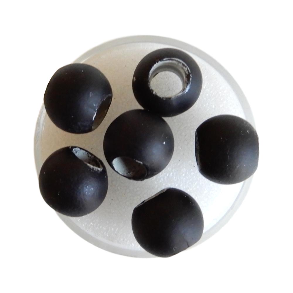 Boule 12 mm Satin noir