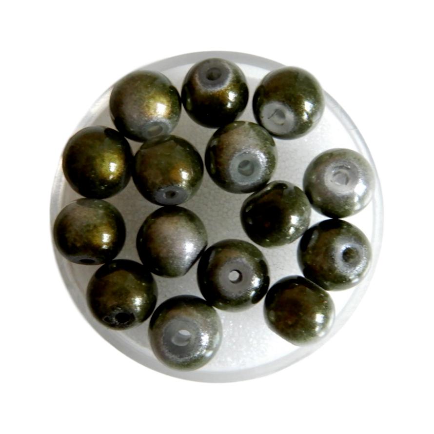 Boule magique 8 mm Olive